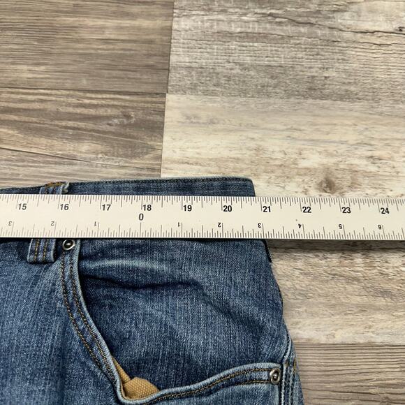 Duluth Trading Co Flex Ballroom Mid Wash Blue‎ Men 42x32 Relaxed Fit Denim Jeans - Picture 6 of 15